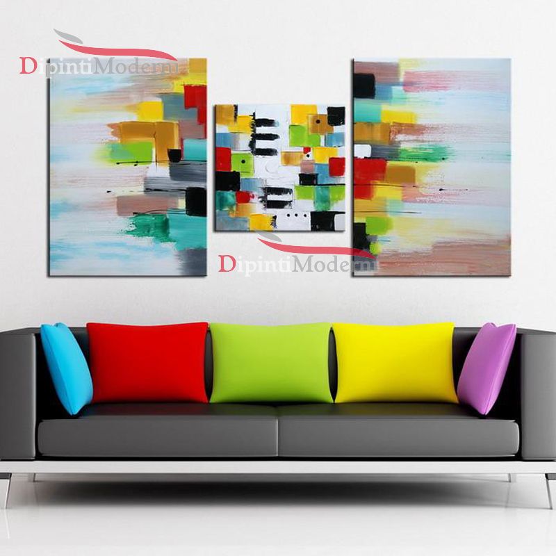 Dipinti moderni colorati salotto soggiorno - Dipinti Moderni